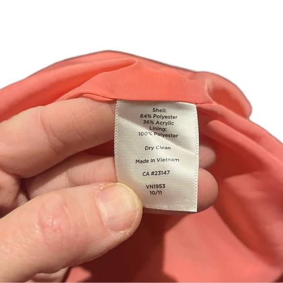 Talbots Pink and Beige Tweed A line Skirt Size 2 - Picture 11 of 11